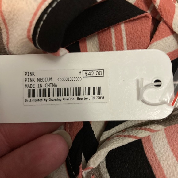 Striped romper/pants jumpsuit - Picture 5 of 7